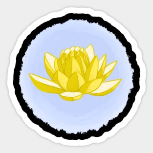 Banana Flower Lotus Sticker